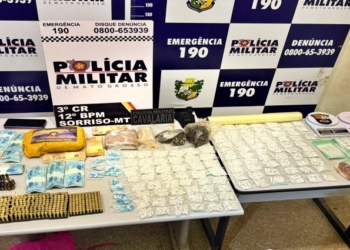 Membro de facção criminosa é preso com drogas, munições e R$ 8,3 mil em dinheiro