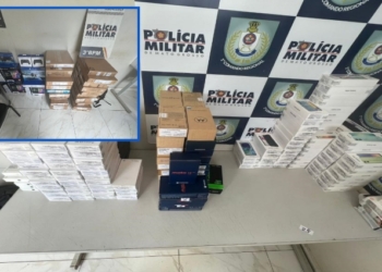 PM recupera 240 celulares, produtos eletrônicos e R$ 3,1 mil em dinheiro com autores de sequestro