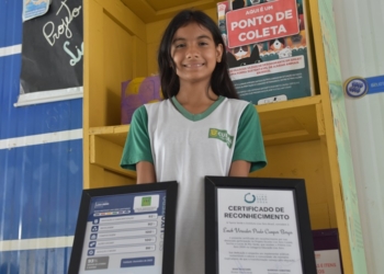 Escolas municipais de Cuiabá recebem selo por boas práticas na destinação correta dos resíduos