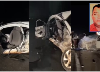 Motorista morre e outras pessoas são socorridas após acidente entre três veículos na BR-163