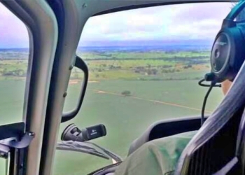 Piloto é socorrido com cortes e fratura após queda de aeronave em MT