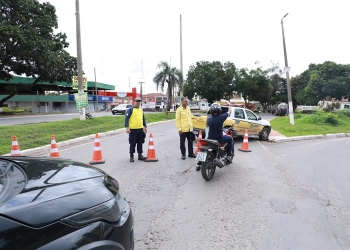 Bloqueio na Travessa Nhambiquara segue devido a chuvas constantes