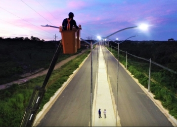 Problemas técnicos foram identificados na instalação da iluminação pública do Contorno Leste