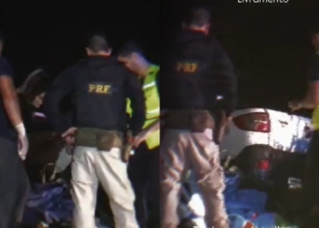 Acidente entre Fiat Strada e Hilux deixa motorista morto e cinco feridos na BR-070