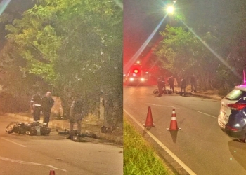 Mulher de 39 anos é encontrada morta após acidente com moto em avenida no interior de MT