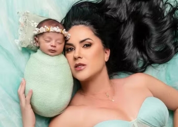 Graciele Lacerda exibe primeiro ensaio fotográfico de Clara: ‘Você foi sonhada!’