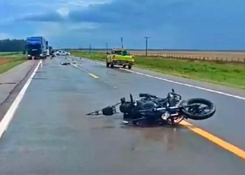 Motociclista morre durante acidente com carreta na BR-163