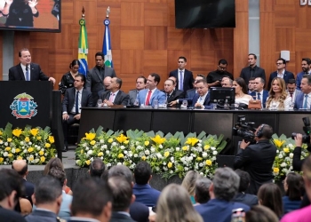 Primeira-dama de MT destaca a importância das ações sociais na posse da nova Mesa Diretora da ALMT