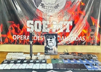 Polícia Penal impede entrada de 31 celulares e 40 carregadores na PCE em Cuiabá
