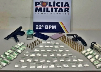 Família é presa por tráfico com mais de 350 porções de drogas