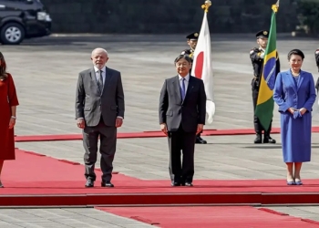 Lula e Janja são recebidos por casal imperial do Japão