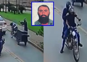 Vídeo mostra momento em que dupla executa motociclista com tiros na cabeça; veja