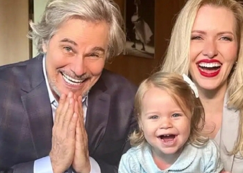 Edson Celulari curte parque em Nova York com esposa e filha: ‘Amor transbordando’