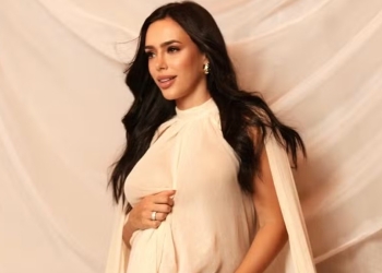 Grávida de Mel, Bruna Biancardi posa com barrigão em ensaio fotográfico: ‘Tá quase’
