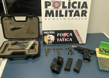 Força Tática prende homem por tentativa de homicídio e porte ilegal de arma