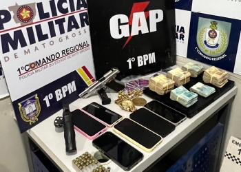 Após tentativa de feminicídio, dupla é presa com armas, munições e R$ 20 mil em espécie