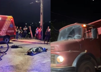 Adolescente de 13 anos morre atropelado por caminhão no interior de MT; veja vídeo