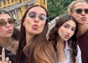 Ingrid Guimarães se diverte com Monica Martelli e filhas em Portugal: ‘Até na folga’