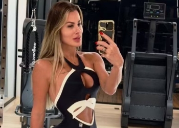 Mariana Polastreli treina a pedido de Eduardo Costa: ‘Muito magrinha’