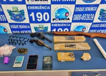Faccionado é preso pela PM com arsenal e drogas após tentativa de homicídio