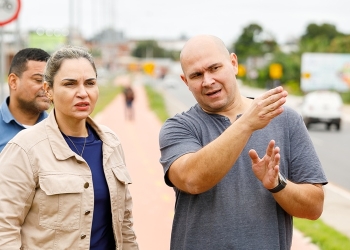 Prefeito e vice anunciam melhorias na Avenida Parque do Barbado, em Cuiabá
