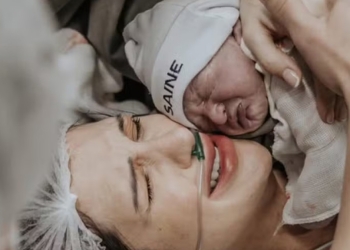 Tatiele Polyana celebra chegada do primeiro filho com Fernando Urbano: ‘Ele chegou’