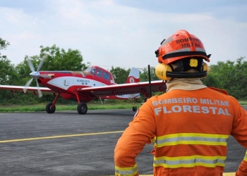Bombeiros combatem 2 incêndios florestais nesta segunda-feira