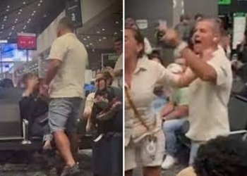 Homem agride mulher por assento em aeroporto da Colômbia; assista