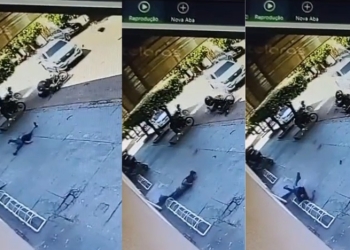 Vídeo mostra batida entre moto e caminhonete que deixou um morto em MT; Veja vídeo