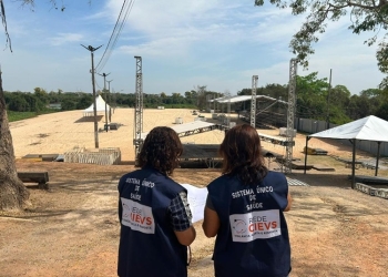 SES atua em Cáceres para prevenir sarampo durante o Festival de Pesca