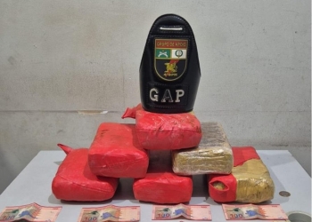 Polícia Militar prende homem por tráfico de drogas e apreende tabletes de maconha