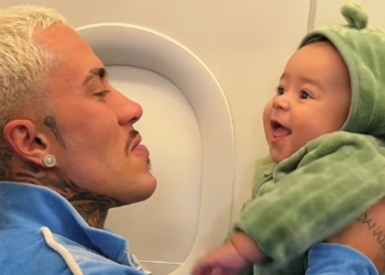 MC Daniel celebra 6 meses do filho Rás e desabafa sobre saudade: ‘Sinto sua falta’