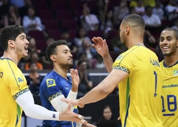 Brasil estreia com virada espetacular sobre a China no Mundial de Vôlei Masculino