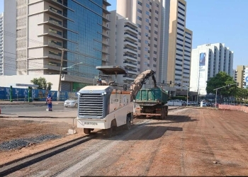 Trânsito será alterado em dois retornos da Avenida do CPA para continuidade das obras do BRT