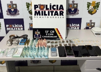 Faccionados são presos em flagrante pela Polícia Militar com 30 porções de drogas e munições