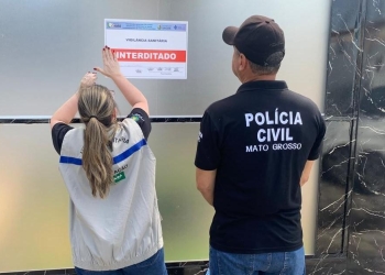 Polícia Civil e Vigilância Sanitária interditam clínica de estética em Cuiabá pela terceira vez