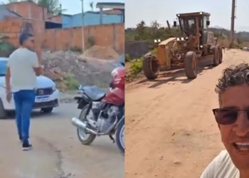 Vereador é acusado de intimidar equipe de obra e moradores em bairro de Cuiabá; veja vídeos