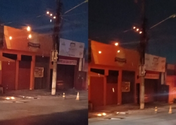 Poste de energia pega fogo e assusta moradores no bairro CPA 1; veja vídeo