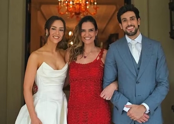 Esposa de Faustão homenageia enteada após casamento com Julinho Casares
