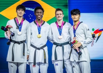 Ouro histórico: Henrique Marques conquista o primeiro título mundial masculino do Brasil no Taekwondo
