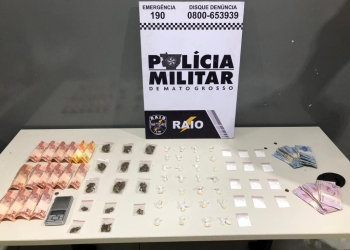 Traficante é preso com mais de 50 porções de drogas em operação da PM em Várzea Grande