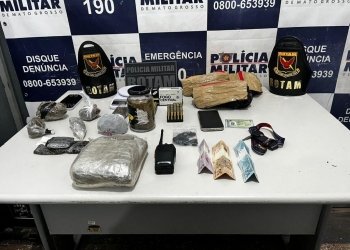 Após perseguição, rotam prende suspeito com maconha e 68 munições