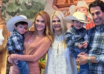 Monique Evans celebra aniversário dos netos em reencontro familiar: ‘Obrigada’