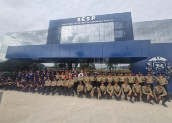 Sesp apresenta tecnologias e operações a 110 alunos do Projeto Luz do Amanhã