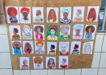 Beleza da mulher negra é destaque em trabalho escolar de Cuiabá