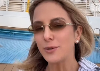 Ticiane Pinheiro curte cruzeiro da Diseney com a filha, Mnauela e amigos: ‘Feliz’