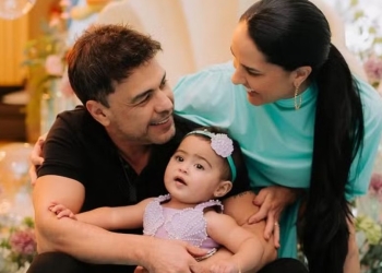 Graciele Lacerda faz declaração sobre semelhança entre a filha e o sogro: ‘A cara’