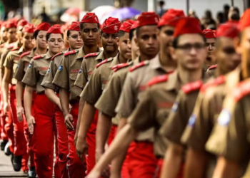 Formatura das Escolas Militares Dom Pedro II reúne alunos e familiares na Arena Pantanal nesta quarta-feira (17)