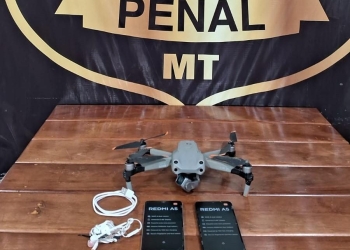 Polícia Penal derruba drone usado para entregar celulares na penitenciária