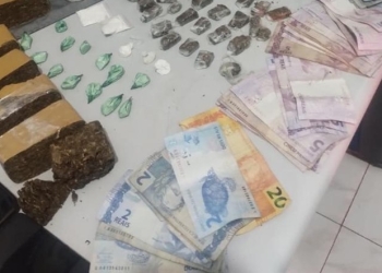 Casal é preso em flagrante em bairro de Cuiabá por suspeita de tráfico ilícito de drogas